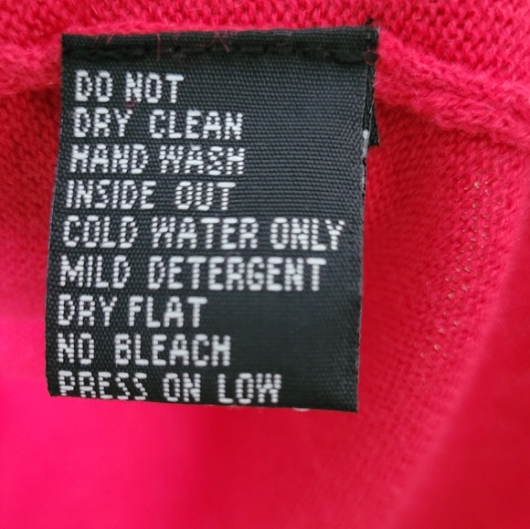 Berek Christmas Top Size SRed Beaded Sequined Santa Claus Holiday Knit Festive - Picture 8 of 8